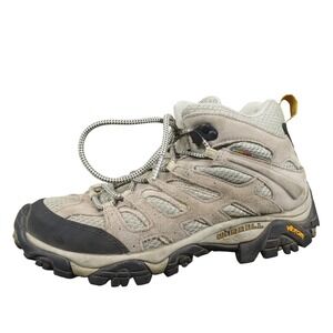 Merrell Beige and Black Lace Up Boots